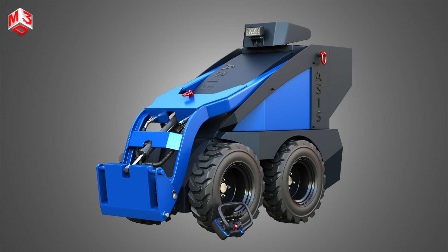 AS15 - Mini Skid Steer - Loader Bucket 3D Модель in Машины 3DExport