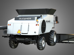S96 Combine with Corn Harvester Head 3D 模型