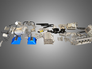 GT500 Engine - Disassembled Engine 3D Модель