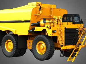 785C - Fora-de-estrada - Caminh&atilde;o Tanque de &Aacute;gua de Minera&ccedil;&atilde;o Modelo 3D