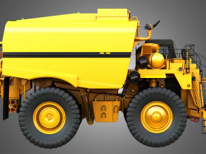 785C - Fora-de-estrada - Caminh&atilde;o Tanque de &Aacute;gua de Minera&ccedil;&atilde;o Modelo 3D