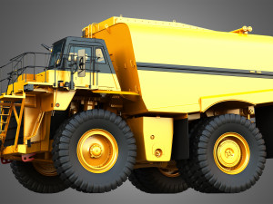 785C - Off-Highway - Mining Water Tanker Truck 3D Модель