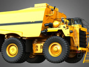 785C - Fora-de-estrada - Caminh&atilde;o Tanque de &Aacute;gua de Minera&ccedil;&atilde;o Modelo 3D