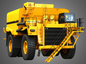 785C - Off-Highway - Mining Water Tanker Truck 3D Модель