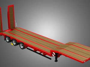 Schwarzmuller Trailer 3-Axle Low Loader Modelo 3D
