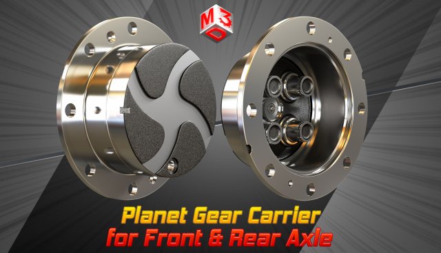 Planet Gear Carrier Modelo 3D .c4d .max .obj .3ds .fbx .stl .blend 