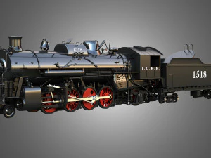 1815 Locomotive Steam Train 3D Model