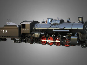 1815 Locomotive Steam Train 3D Model