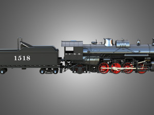 1815 Locomotive Steam Train Model 3D