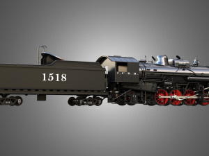 1815 Locomotive Steam Train Model 3D