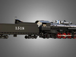 1815 Locomotive Steam Train 3D Model