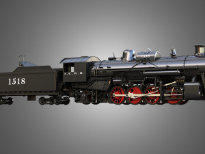 1815 Locomotive Steam Train Model 3D