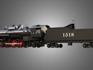 1815 Locomotive Steam Train Model 3D