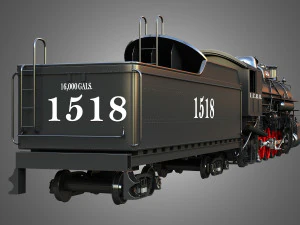 1815 Locomotive Steam Train 3D Model