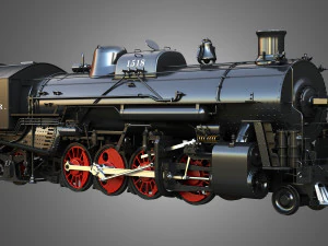 1815 Locomotive Steam Train 3D Model