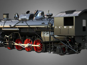 1815 Locomotive Steam Train 3D Model