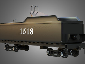 1815 Locomotive Steam Train Model 3D
