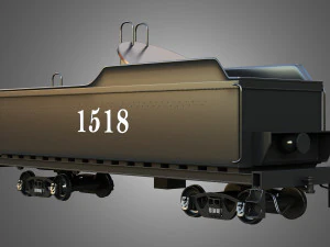1815 Locomotive Steam Train 3D Model