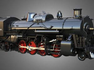 1815 Steam Locomotive Train 3D 모델