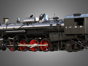 1815 Steam Locomotive Train 3D 모델
