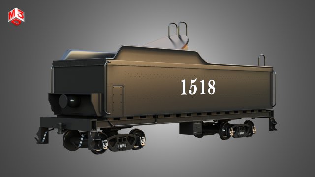 1518 Locomotive Steam Wagon Modelo 3D .c4d .max .obj .3ds .fbx .stl .blend 