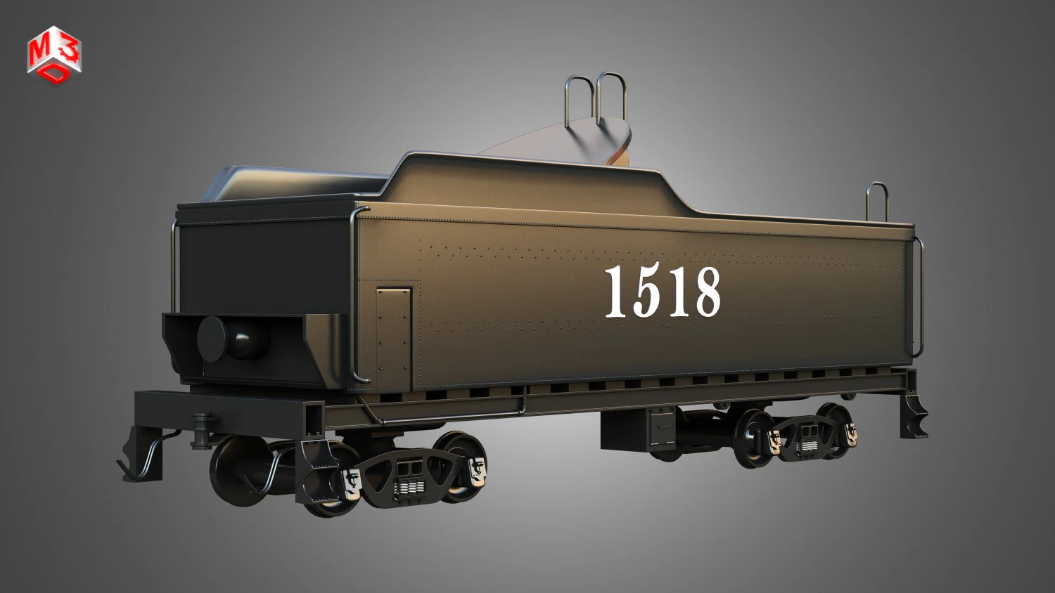 1518 Locomotive Steam Wagon 3D Model .c4d .max .obj .3ds .fbx .stl .blend 