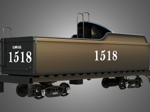 1518 Locomotive Steam Wagon Modelo 3D