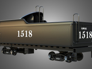 1518 Locomotive Steam Wagon Modelo 3D