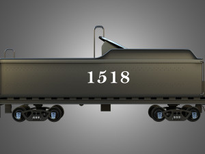 1518 Locomotive Steam Wagon Modelo 3D