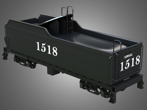 1518 Locomotive Steam Wagon Modelo 3D