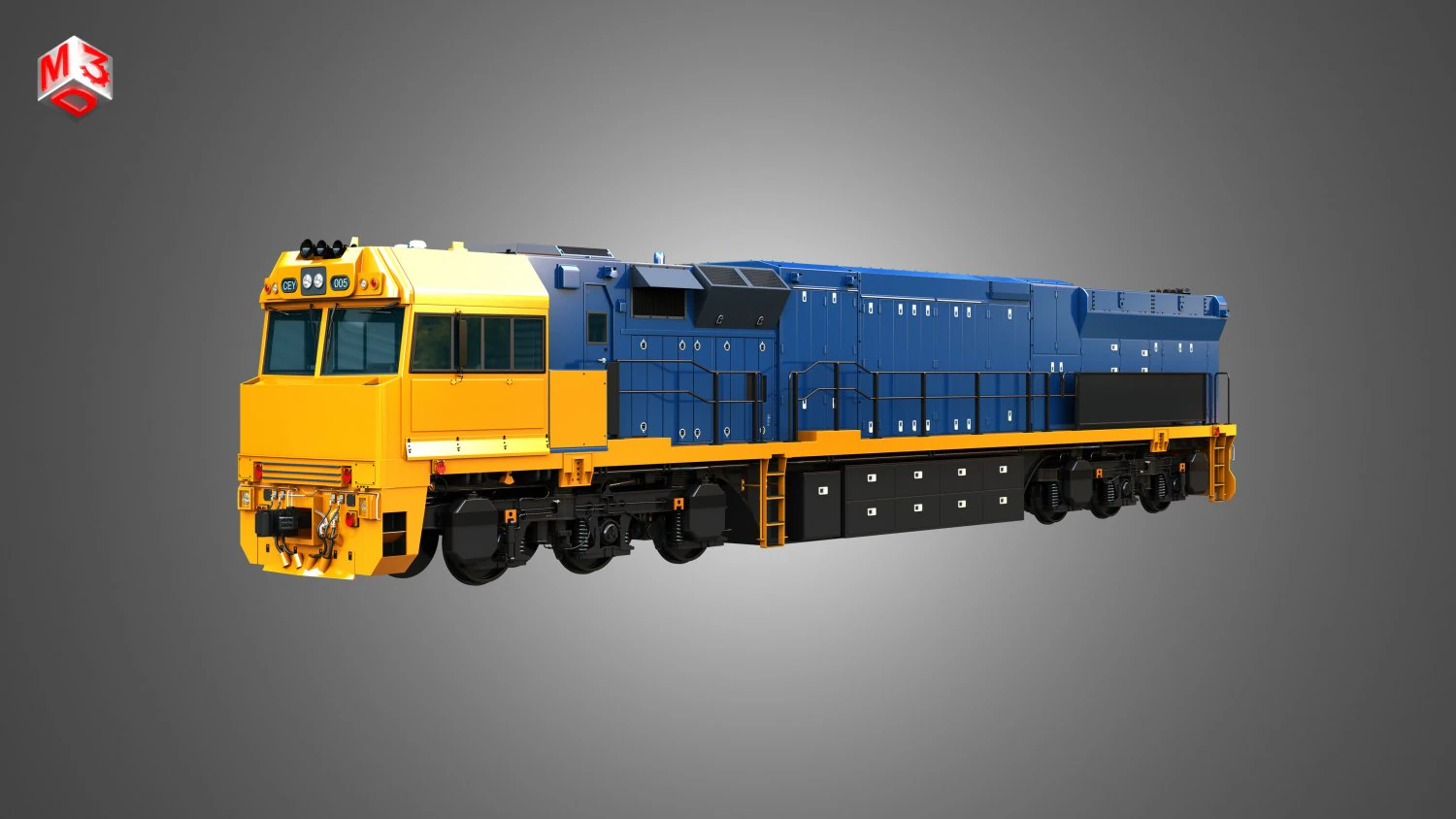 C44aci Locomotive 3D Model .c4d .max .obj .3ds .fbx .stl .blend 