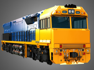 C44aci Locomotive 3Dモデル