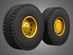 777 Water Solutions Truck - Wheels and Tires 3D Model