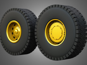 777 Water Solutions Truck - Wheels and Tires Model 3D