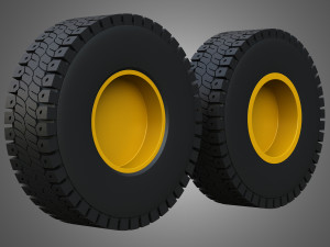 777 Water Solutions Truck - Wheels and Tires Model 3D