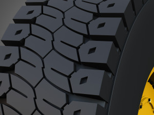 777 Water Solutions Truck - Wheels and Tires Model 3D