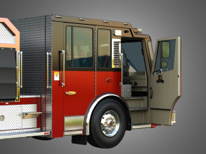 Ferrara - Fire Apparatus - Custom Pumper 3D Model