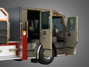 Ferrara - Fire Apparatus - Custom Pumper 3D Model