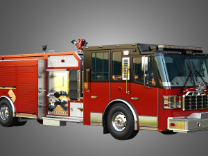 Ferrara - Fire Apparatus - Custom Pumper 3D Model