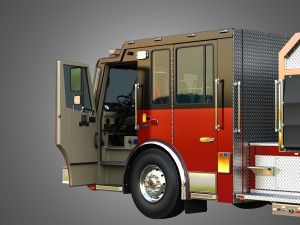Ferrara - Fire Apparatus - Custom Pumper 3D Model