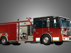 Ferrara - Fire Apparatus - Custom Pumper 3D Model