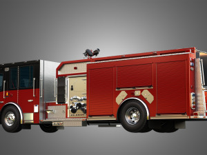 Ferrara - Fire Apparatus - Custom Pumper 3D Model