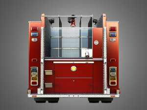 Ferrara - Fire Apparatus - Custom Pumper 3D Model