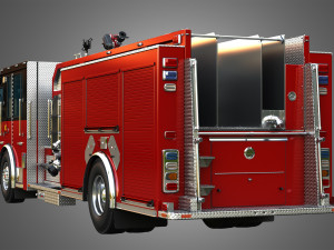 Ferrara - Fire Apparatus - Custom Pumper 3D Model