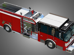 Ferrara - Fire Apparatus - Custom Pumper 3D Model