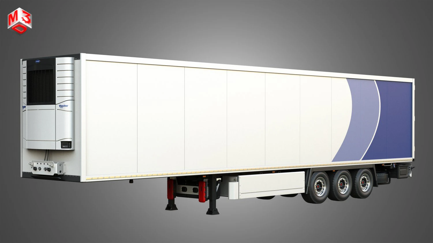 Semirreboque refrigerado Cool Liner TKS Modelo 3D .c4d .max .obj .3ds .fbx .stl .blend 