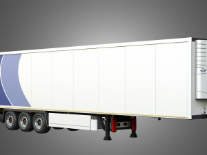 TKS Refrigerated Cool Liner Semi-Trailer 3D Model