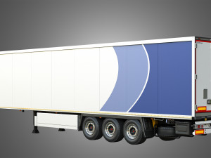 TKS Refrigerated Cool Liner Semi-Trailer 3D Model