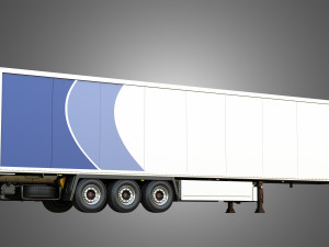 TKS Refrigerated Cool Liner Semi-Trailer 3D Model