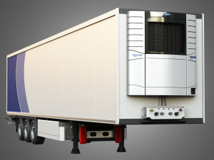 TKS Refrigerated Cool Liner Semi-Trailer 3D Model